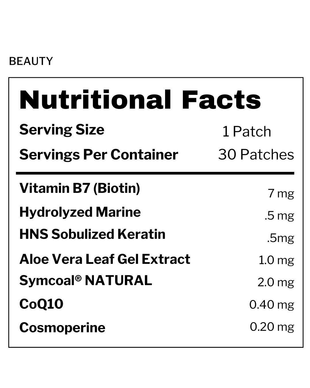 Beauty Patch