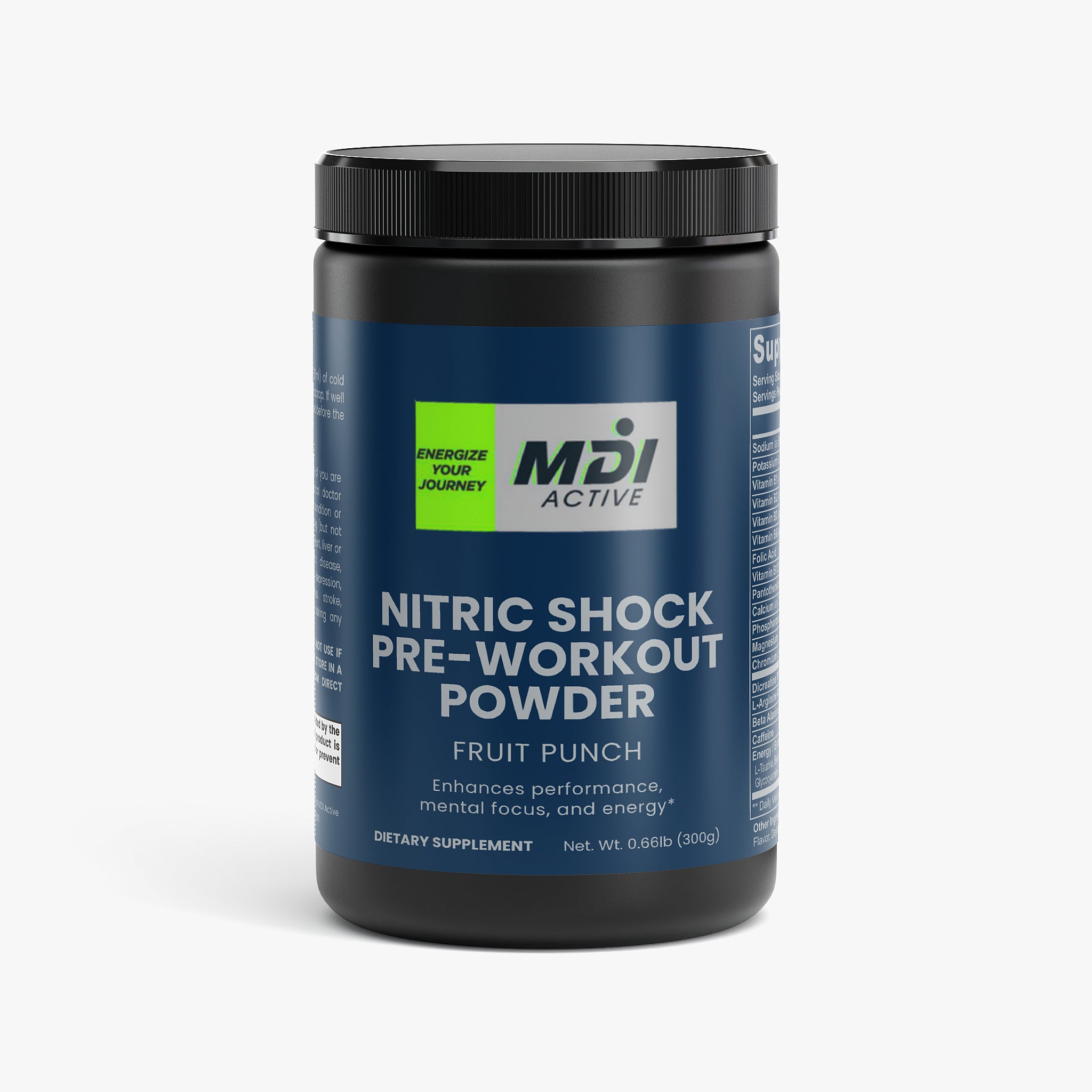 Nitric Shock Pre-Workout Powder (Fruit Punch)