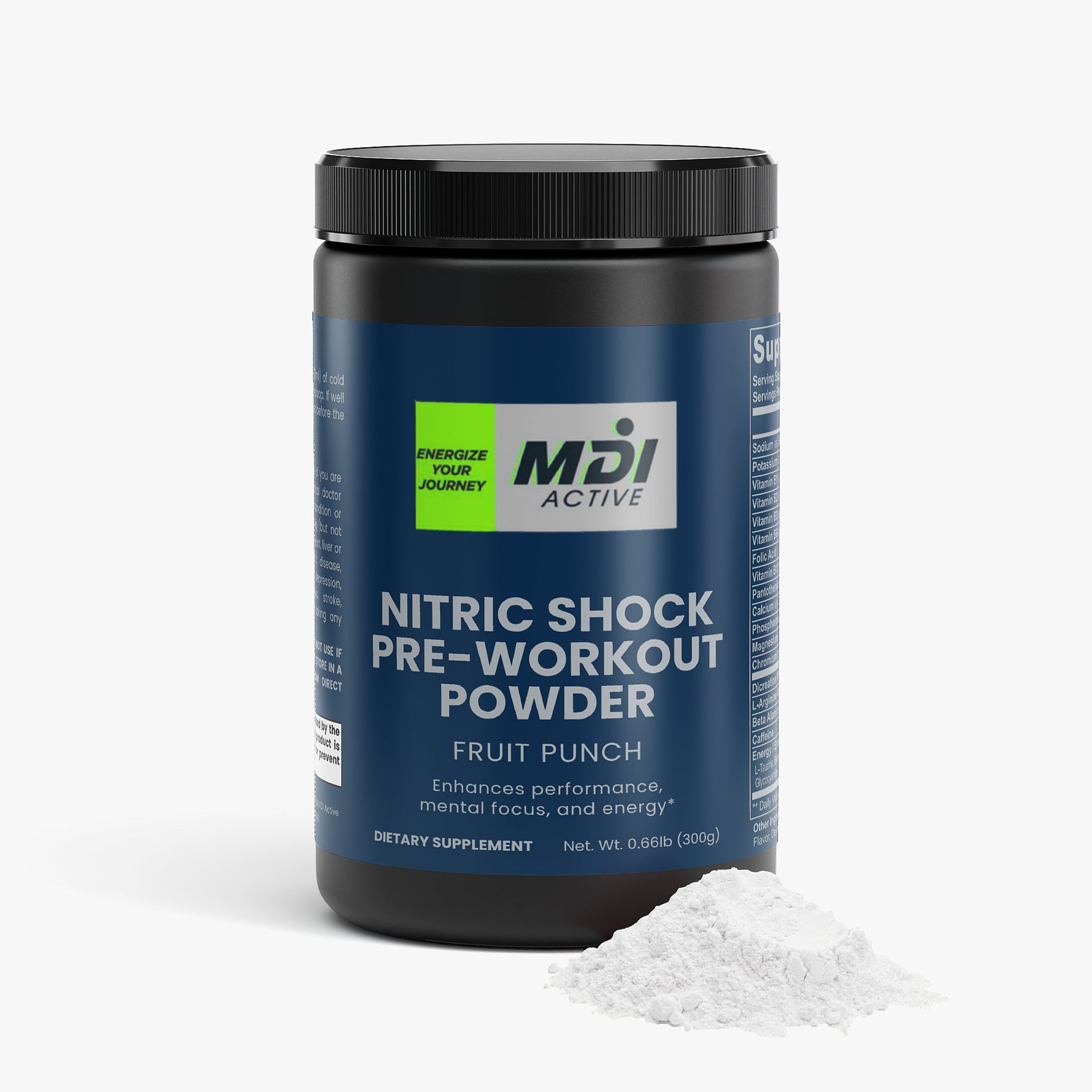 Nitric Shock Pre-Workout Powder (Fruit Punch)