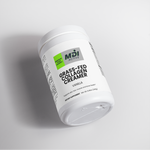 Vanilla Grass-Fed Collagen Creamer tub, angled view