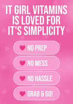 It Girl Beauty Lollipops - Collagen Peptides & Vitamin C Healthy Candy for Skin, Hair, Nails