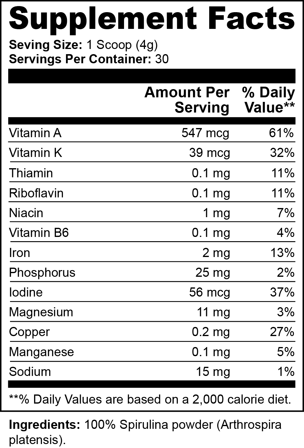 Spirulina Powder
