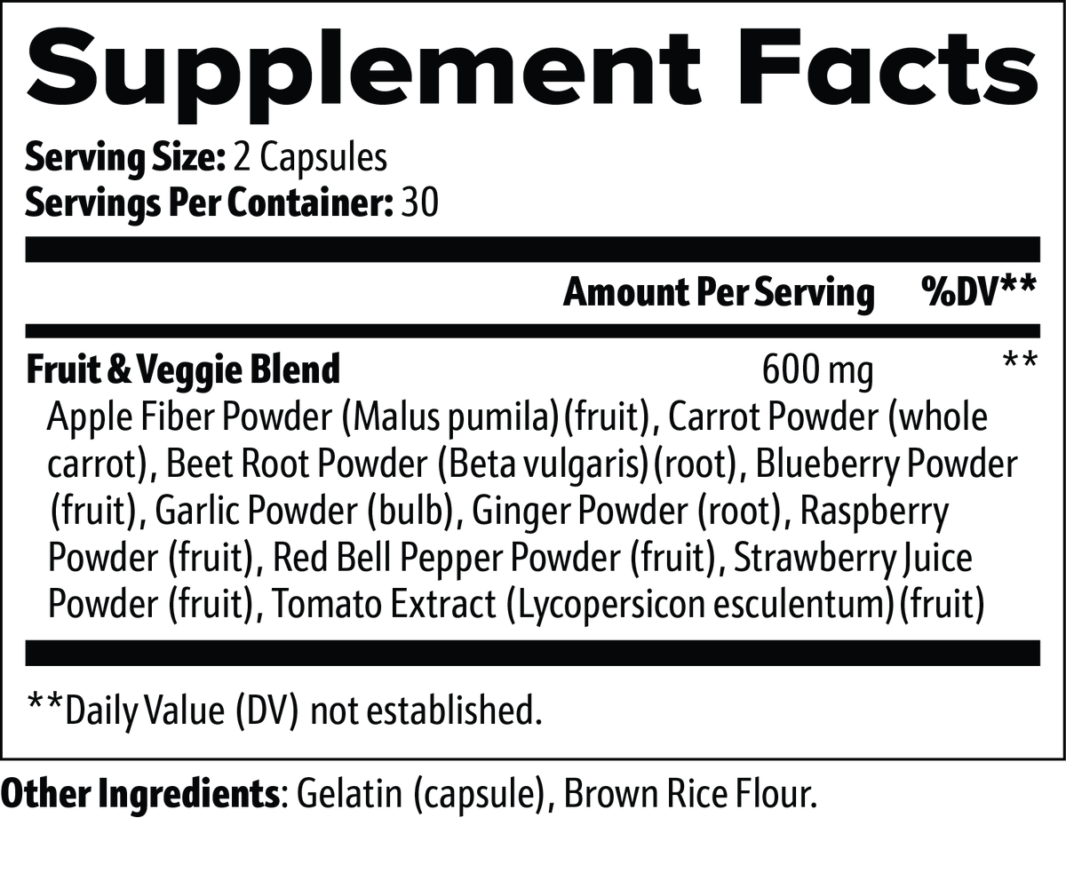 MY VITALS Fruits and Veggies