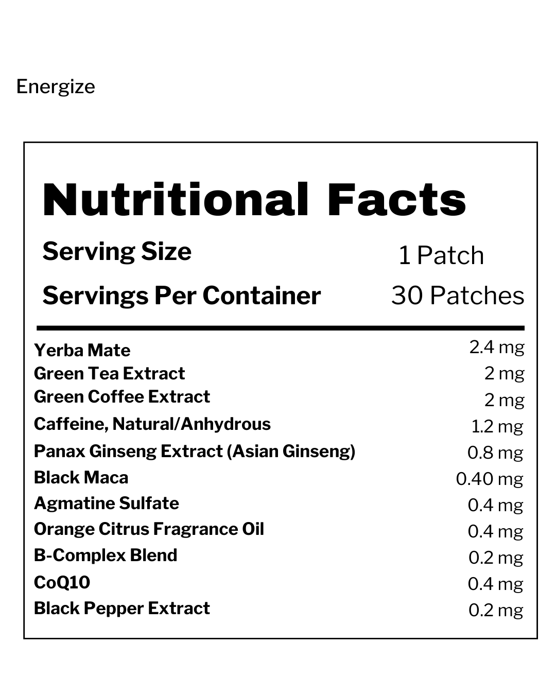 Energize Patch