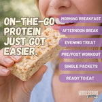 Salted Toffee Protein Rice Crispy Treats - 15g Protein, Low Carb 4g Net, High Fiber, Soft & Chewy