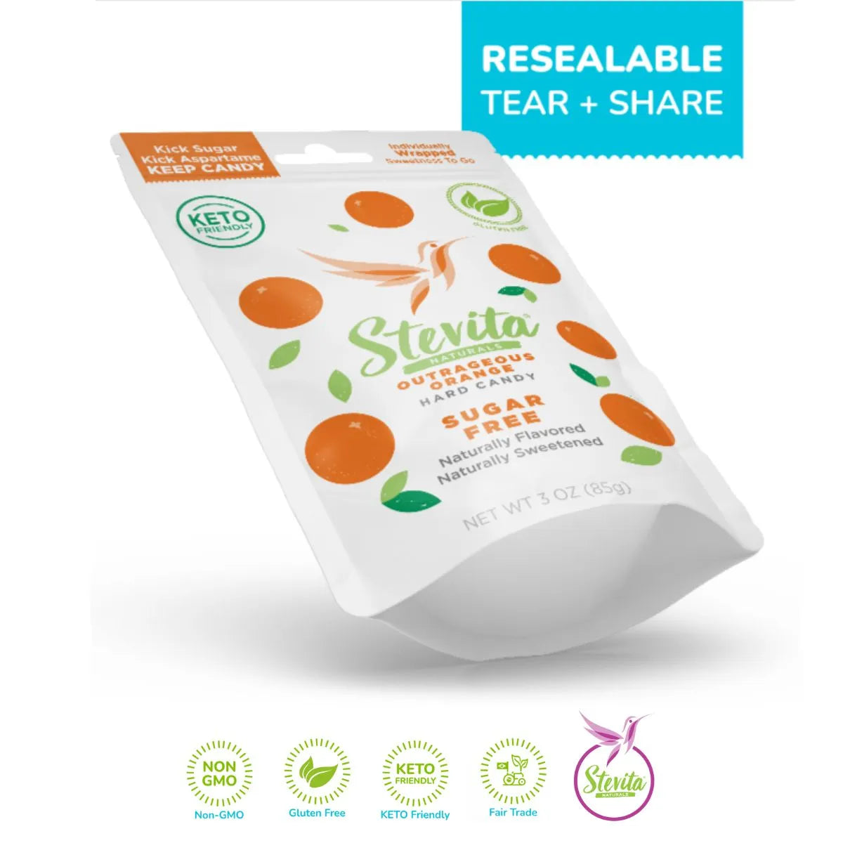 Natural Orange Flavor Sugar-Free Hard Candy: Zesty, Sweet, and Healthy