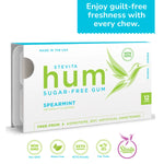 Stevita Hum Sugar-Free Chewing Gum – 100% Natural Spearmint, Supports Oral Health