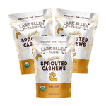 Cashews Lightly Salted. Sprouted Organic Snack