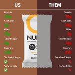 CleanForm Nutrition Nulla Protein Bar - 2 Flavors - Box of 12