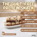 Chocolate Vanilla Protein Rice Crispy Treats - 15g Protein, Low Carb 3g Net, High Fiber, Soft & Chewy