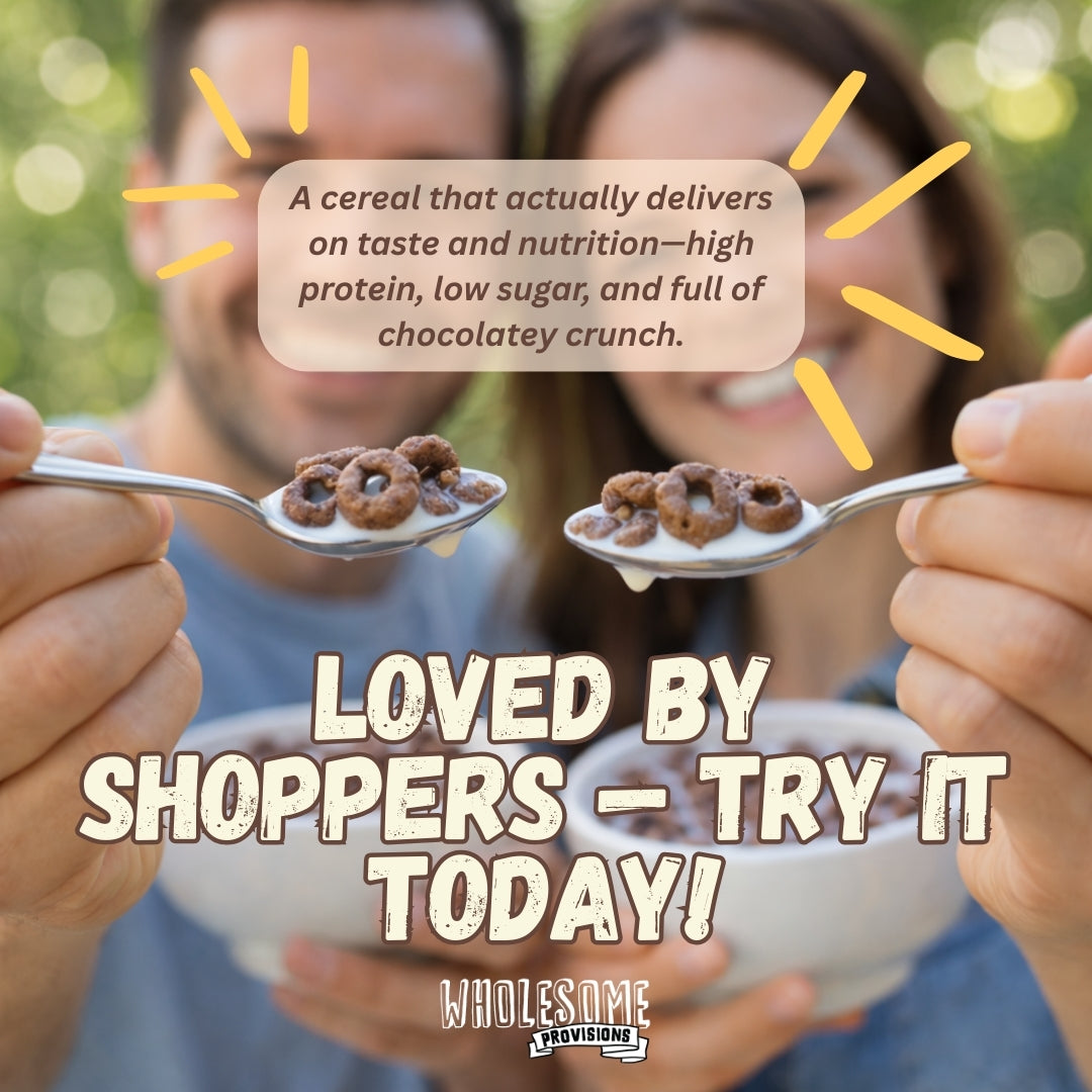 Cocoa Protein Cereal - High Protein & Fiber, Low Carb