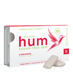 Stevita Hum Cinnamon Sugar-Free Gum – Keto-Friendly, Non-GMO, Gluten-Free Gum - 12 Pieces, Single Pack