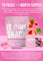 It Girl Snack - Superfoods Greens Gummies in Pink Starburst Flavor