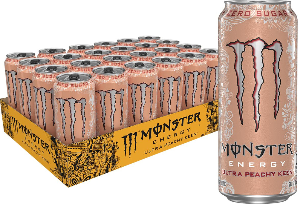 Monster Energy Zero Ultra, Sugar Free Energy Drink, 16 Ounce (Pack of 15)