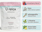 U Relax Calming Tonic Mixed Berry Drink – Relaxation & Stress Support Beverage