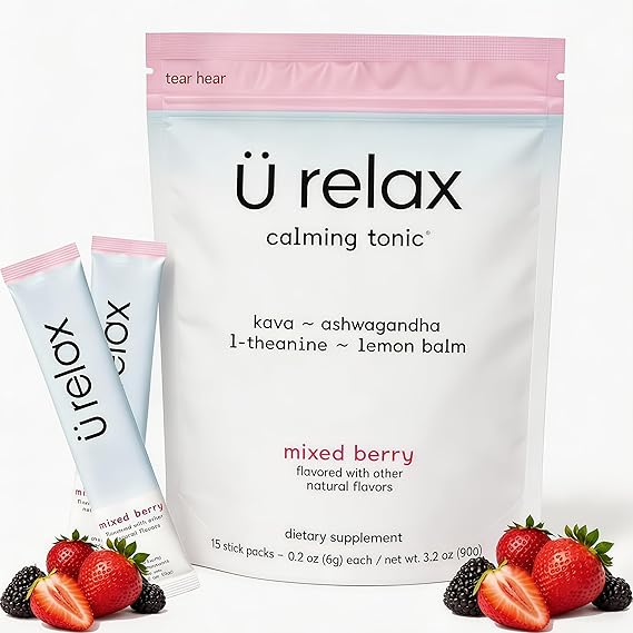 U Relax Calming Tonic Mixed Berry Drink – Relaxation & Stress Support Beverage