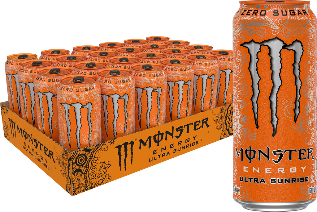 Monster Energy Zero Ultra, Sugar Free Energy Drink, 16 Ounce (Pack of 15)