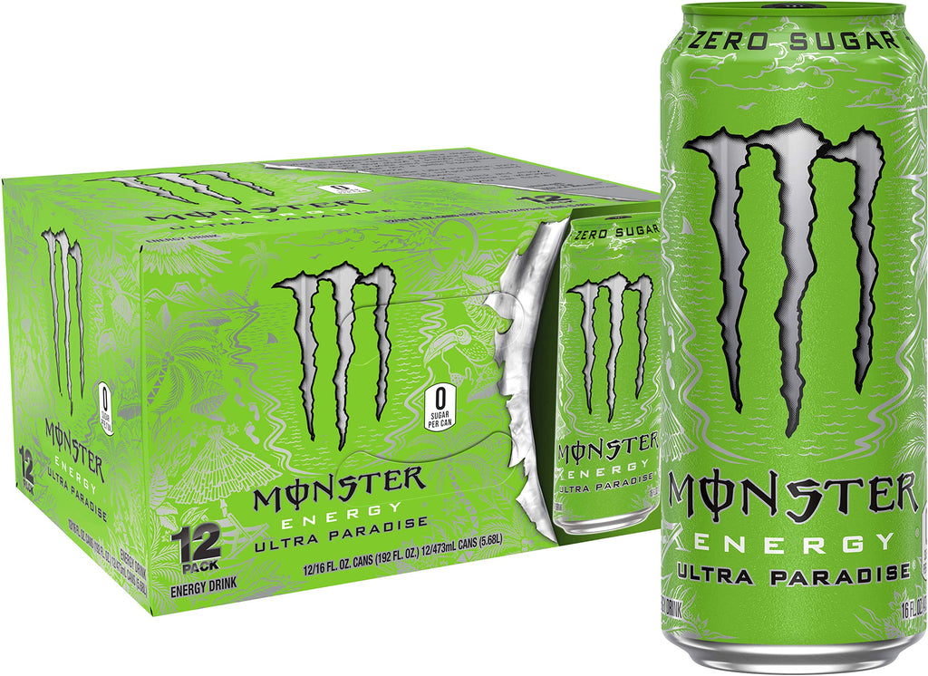 Monster Energy Zero Ultra, Sugar Free Energy Drink, 16 Ounce (Pack of 15)