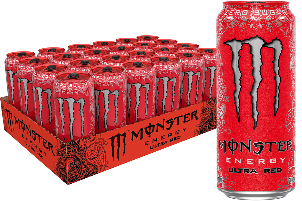 Monster Energy Zero Ultra, Sugar Free Energy Drink, 16 Ounce (Pack of 15)