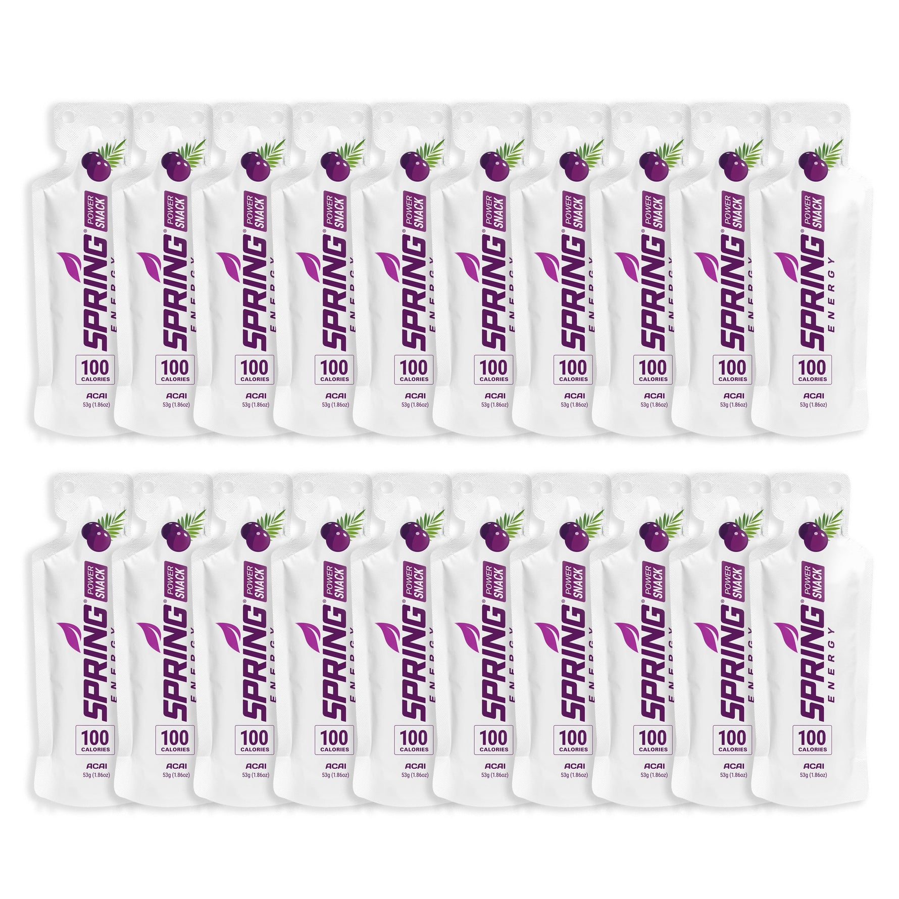 Acai Power Snack (Vegan) 100 Kcal - A Light Energy Gel For Daily Training