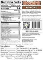 Chocolith® - Almonds (7.4 oz) - Vegan, Gluten-Free, Paleo, 0g refined carbs.