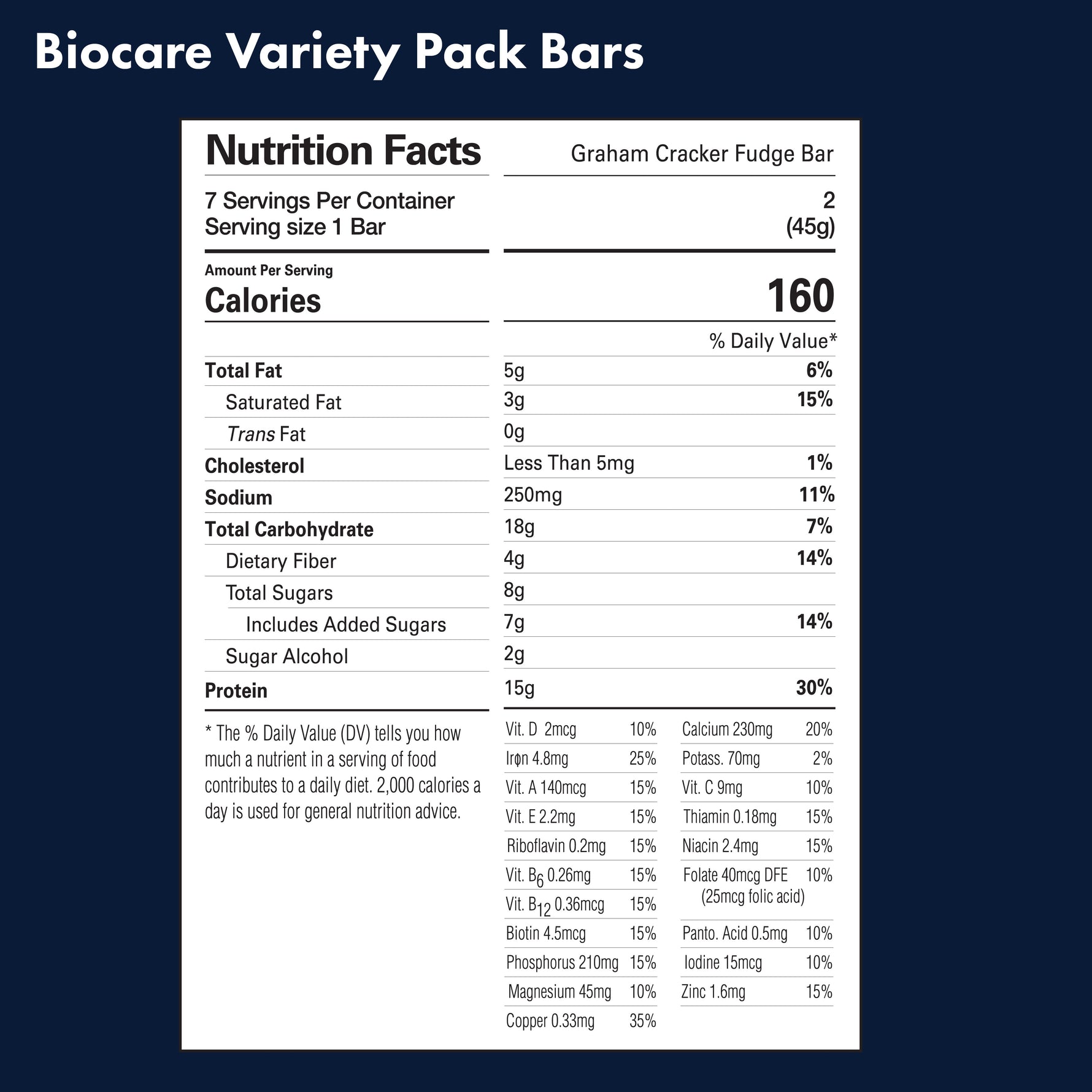 15G Protein Bars Variety Pack (7-Count)