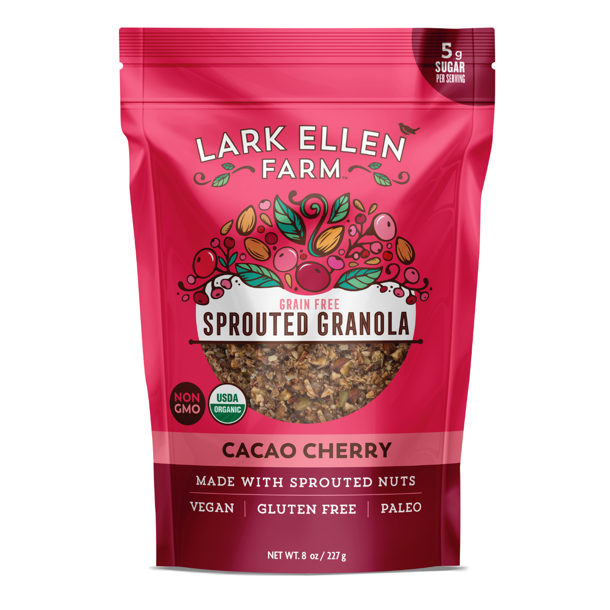 Cacao Cherry Sprouted Granola Snack
