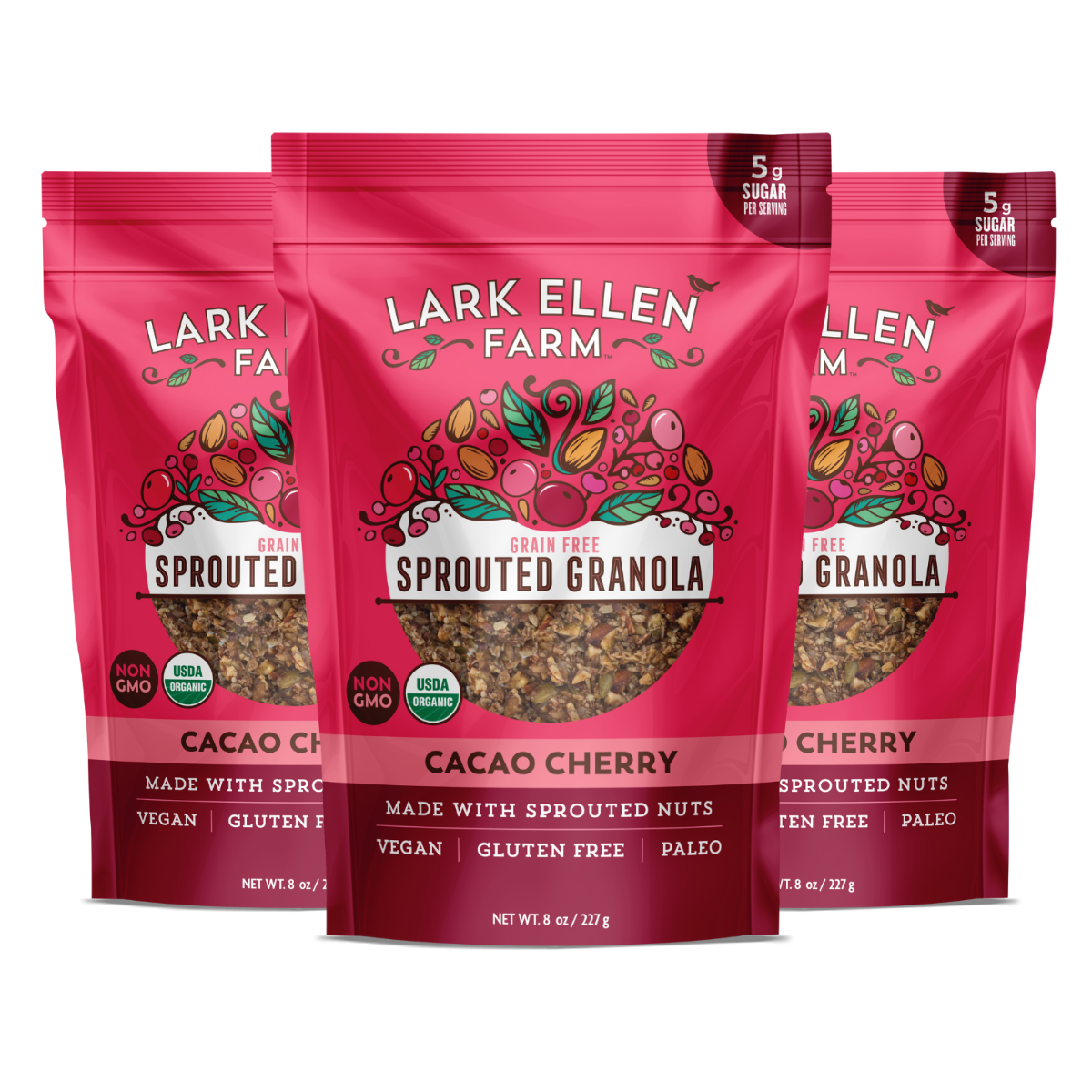 Cacao Cherry Sprouted Granola Snack