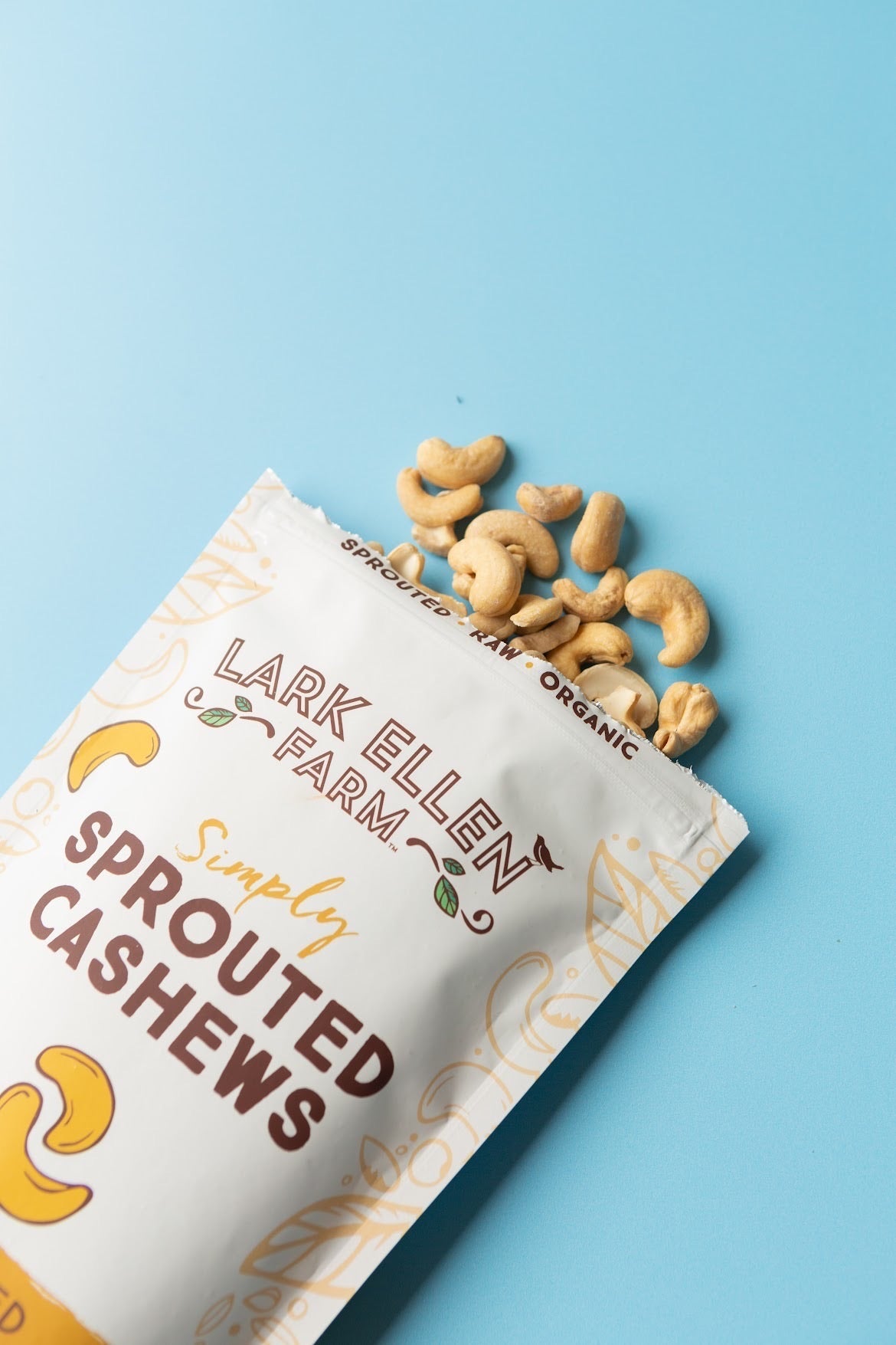 Cashews Unsalted, Sprouted Organic Snack