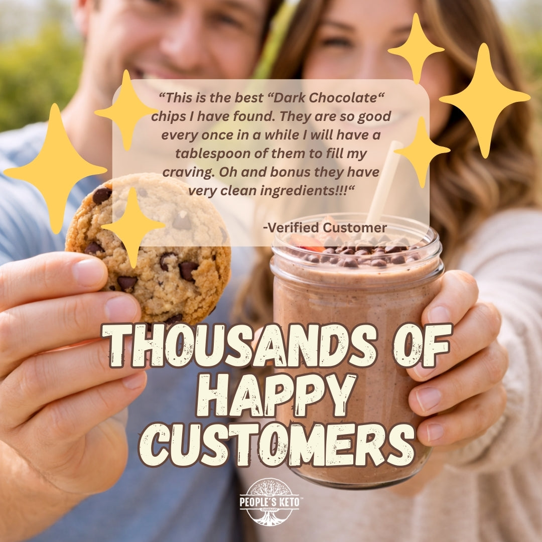 Sugar Free Chocolate Chips - Stevia Sweetened, Keto-Friendly, Vegan, Non-GMO, 12 oz.