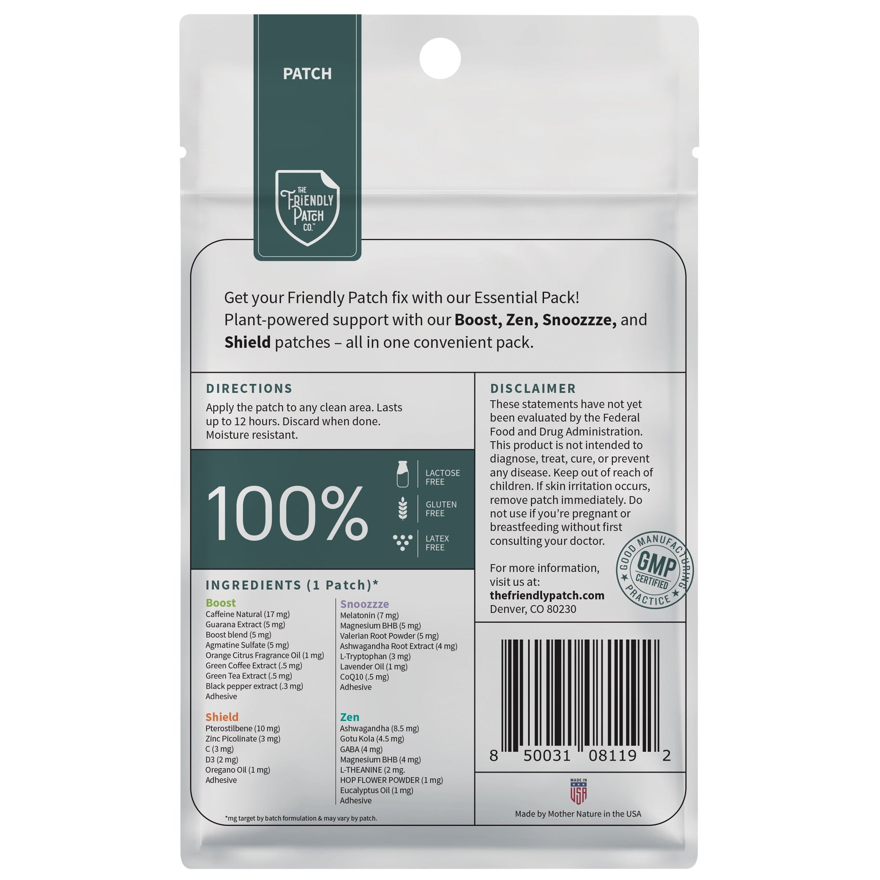 The Essentials Pack - Boost, Zen, Snooze, Shield - 8 pack