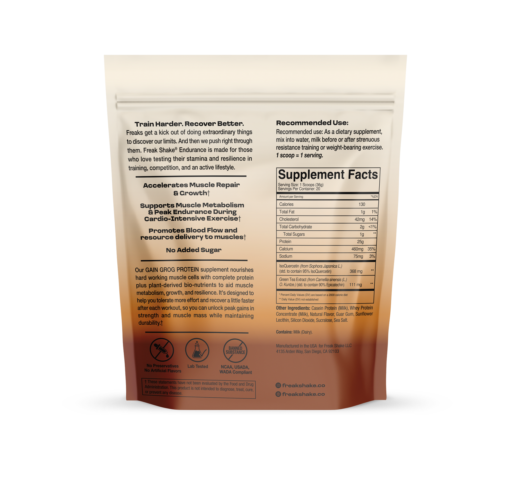 GAIN GROG PROTEIN MIX - Vanilla <br>20 Servings