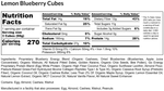 Lemon Blueberry E3 Energy Cubes | High-Fiber, All-Natural Protein Bars (12 bars)