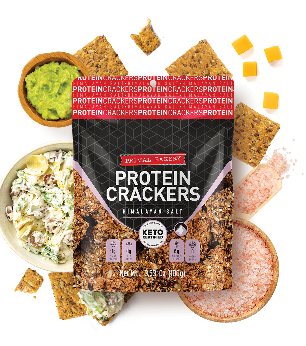 Protein Keto Crackers Himalayan Salt
