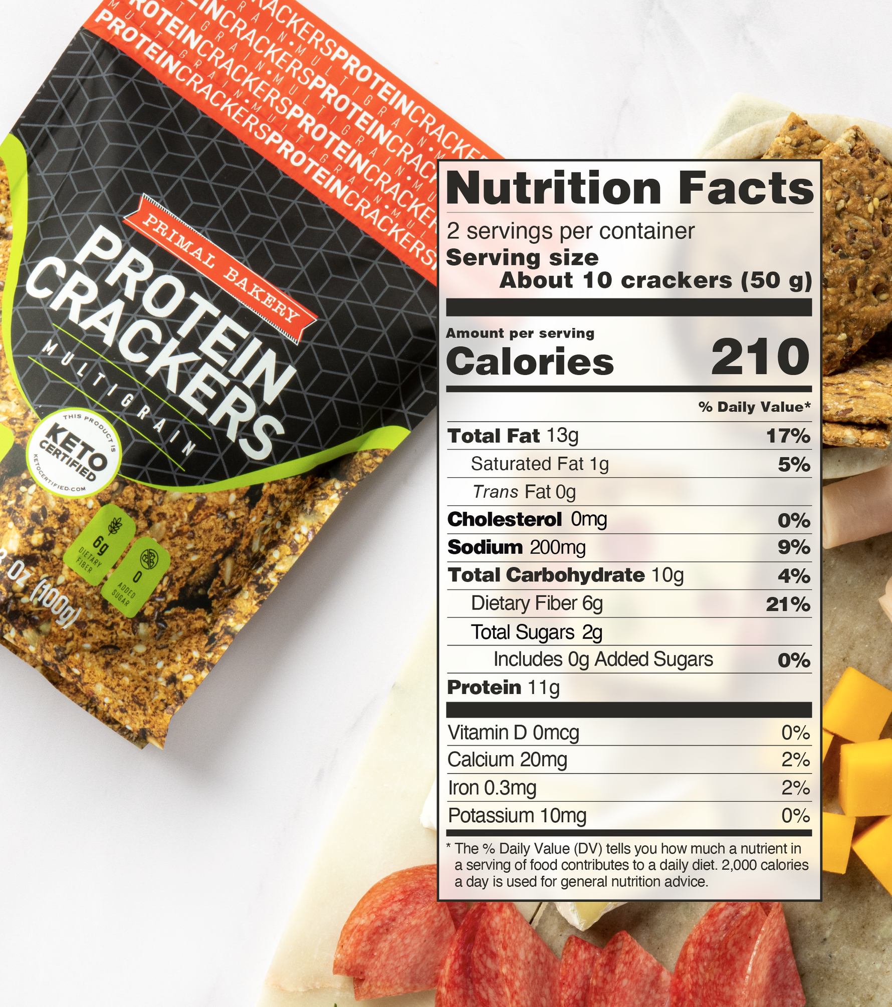 Protein Keto Crackers Original