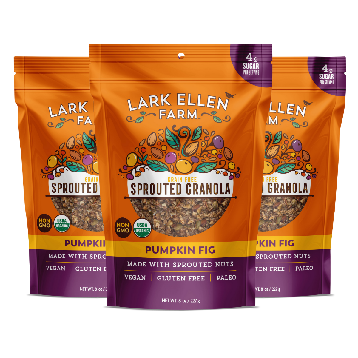 Pumpkin Fig Sprouted Granola Snack