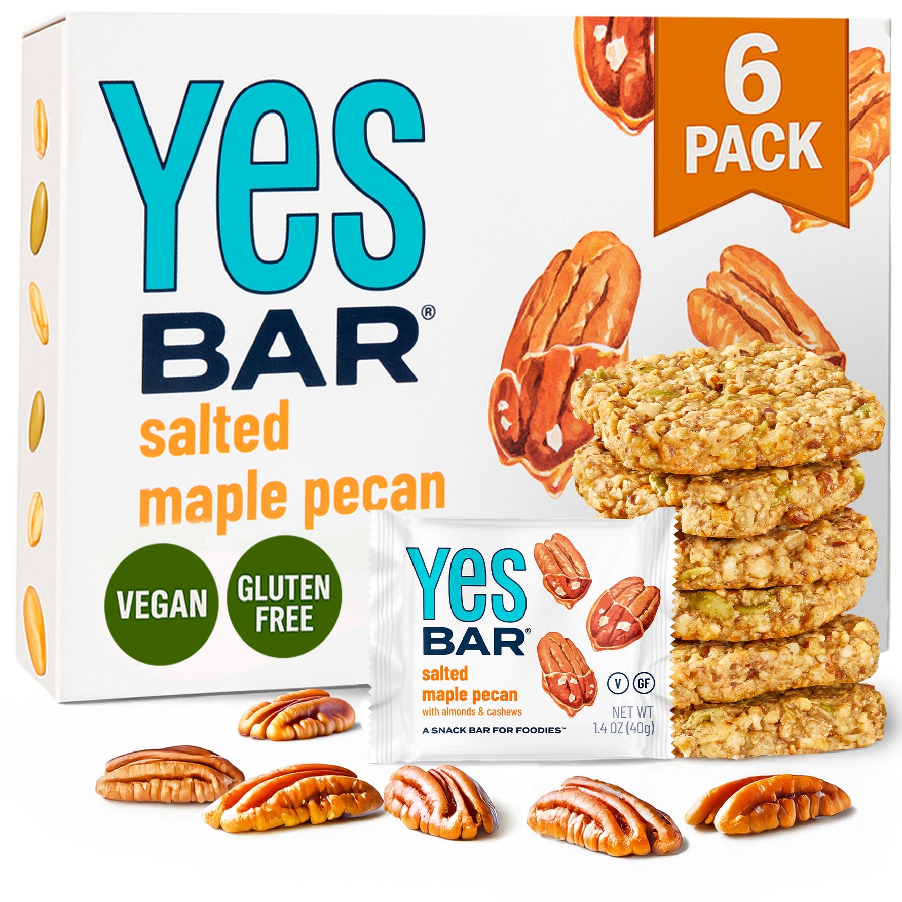 Salted Maple Pecan Six Pack Gluten Free Vegan