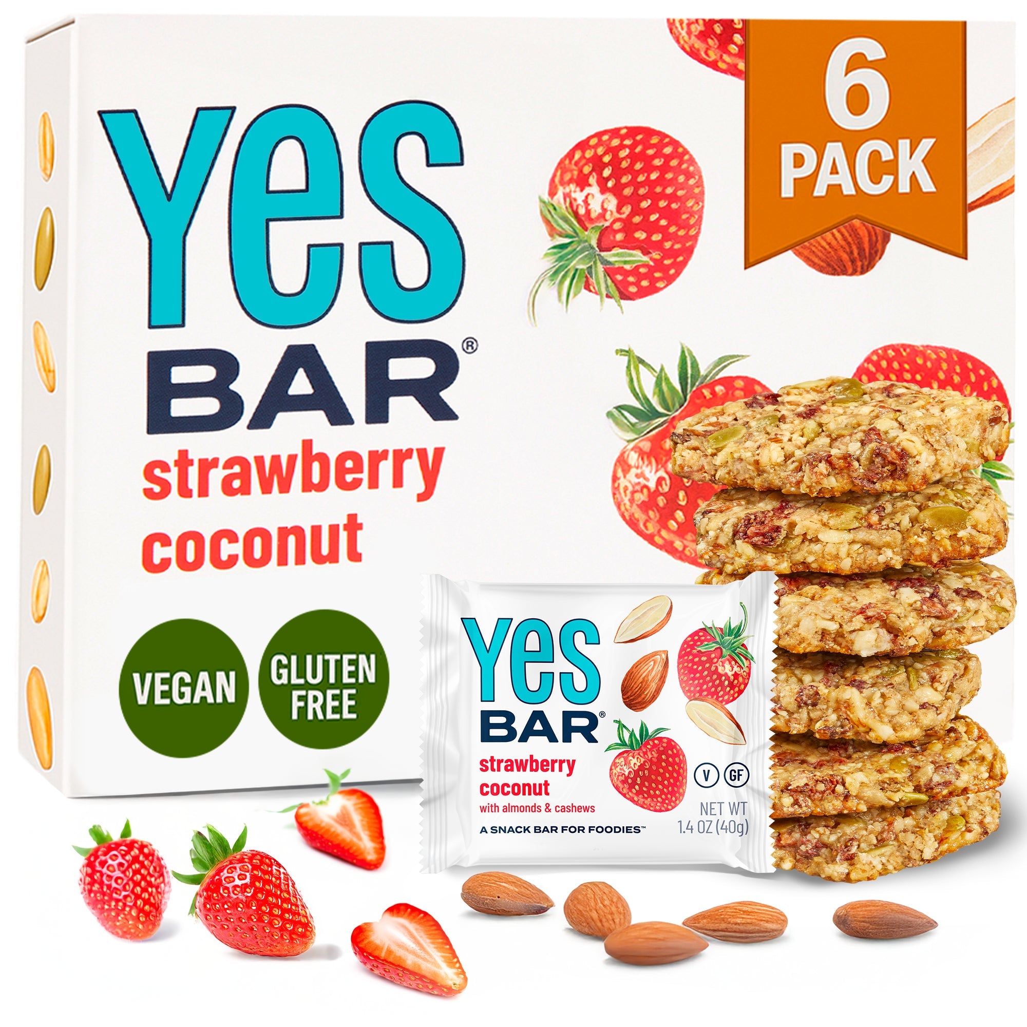 Strawberry Coconut Six Pack Gluten Free Vegan