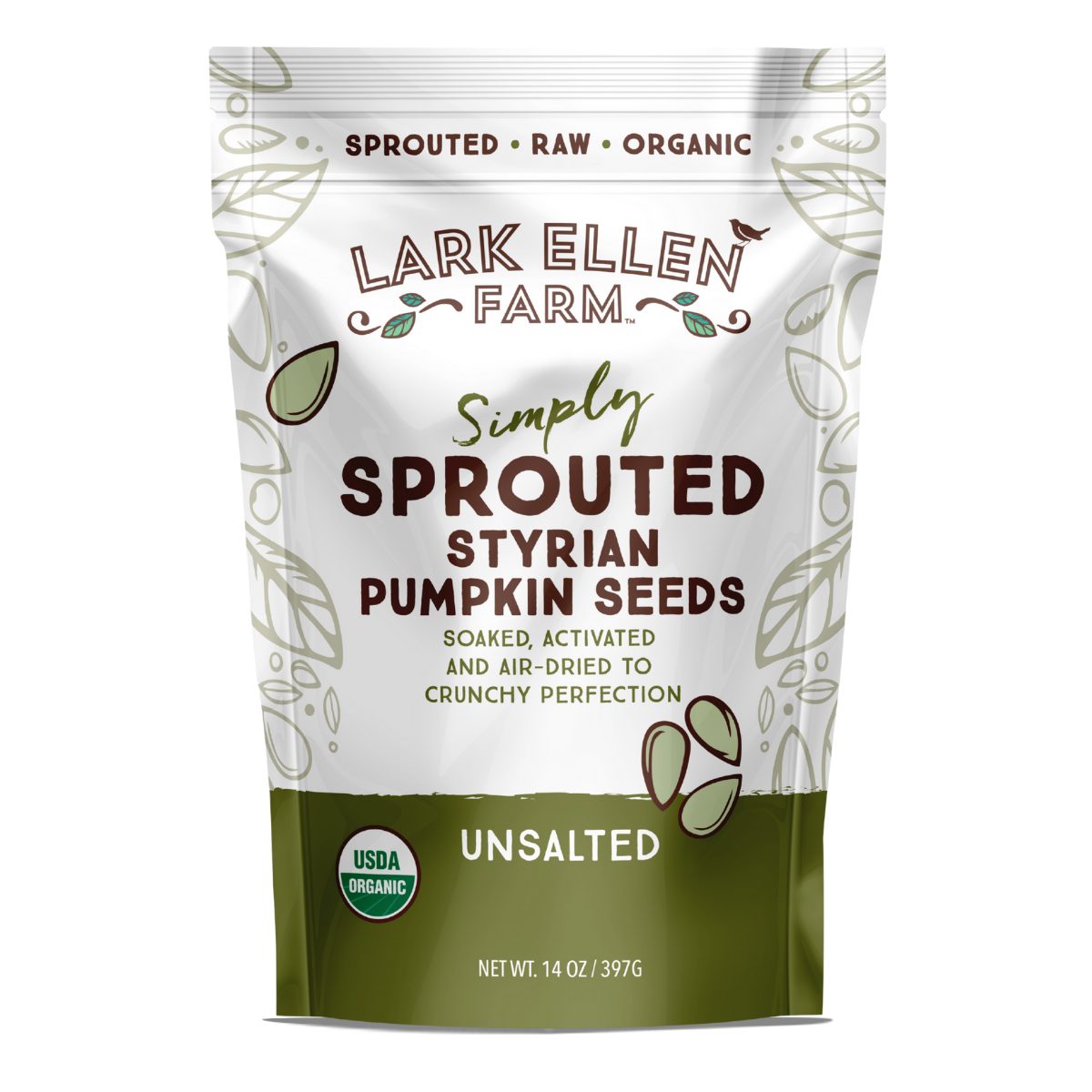 Styrian Pumpkin Seeds, Sprouted Organic Snack