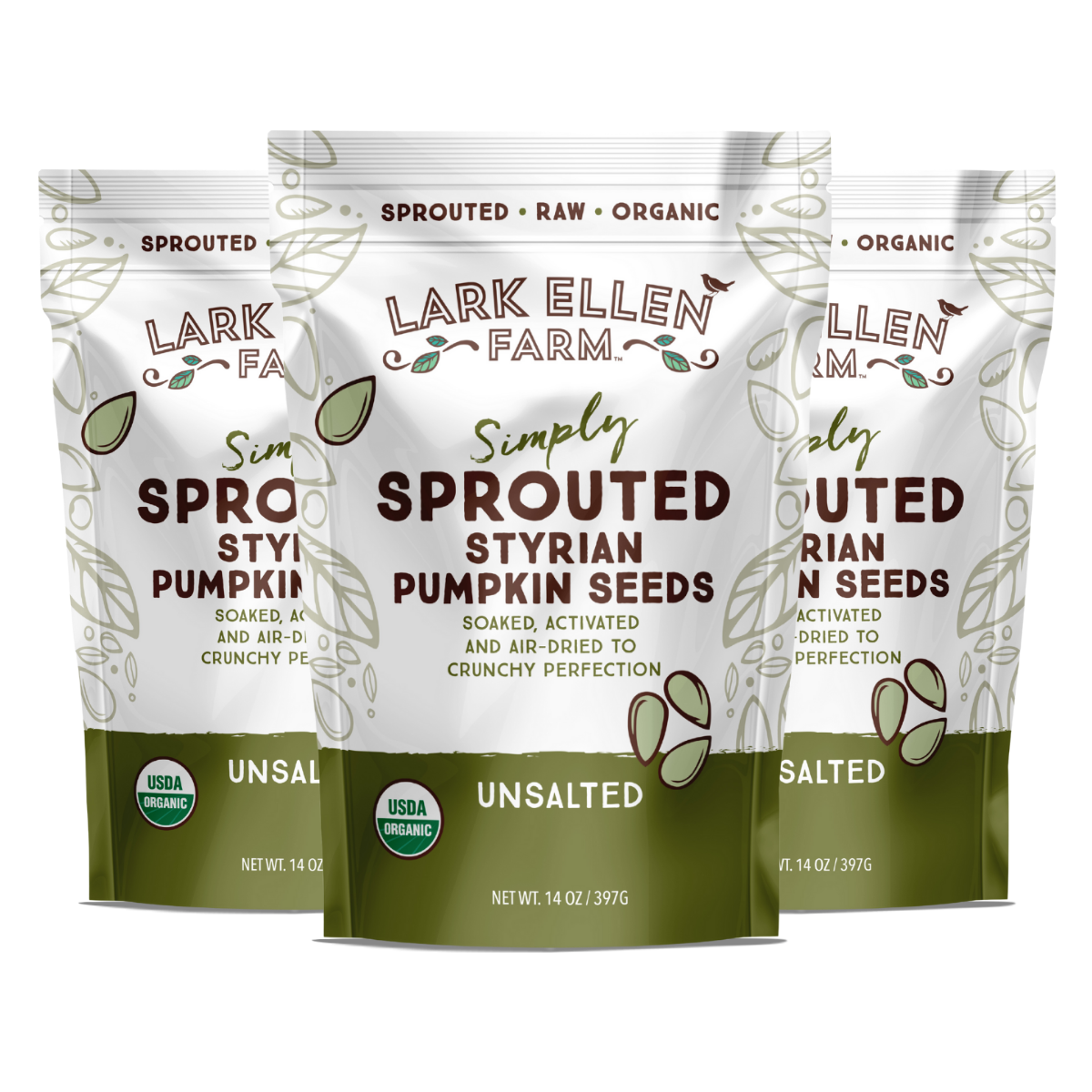 Styrian Pumpkin Seeds, Sprouted Organic Snack