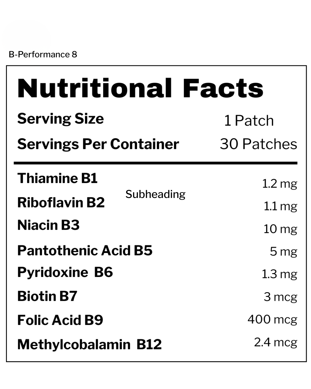 B-Performance 8 Patch