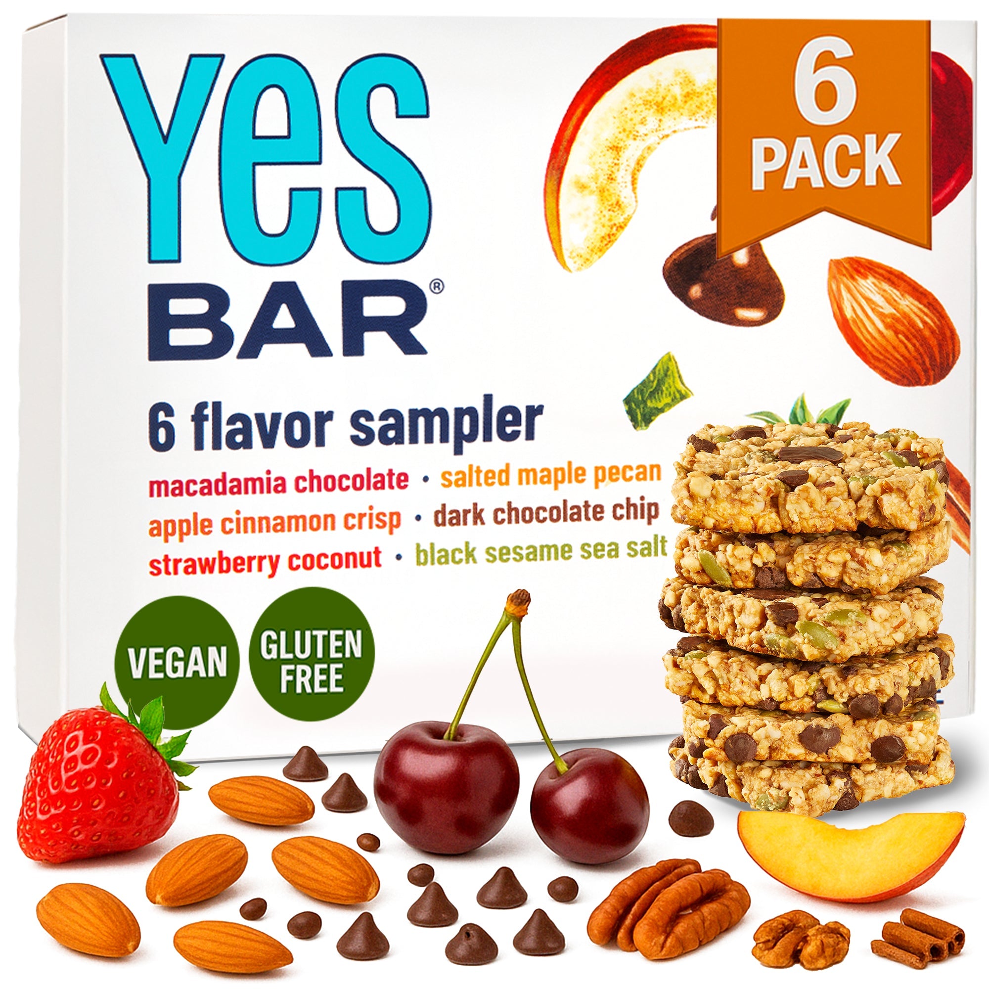 6-Bar Variety Pack Gluten Free Vegan
