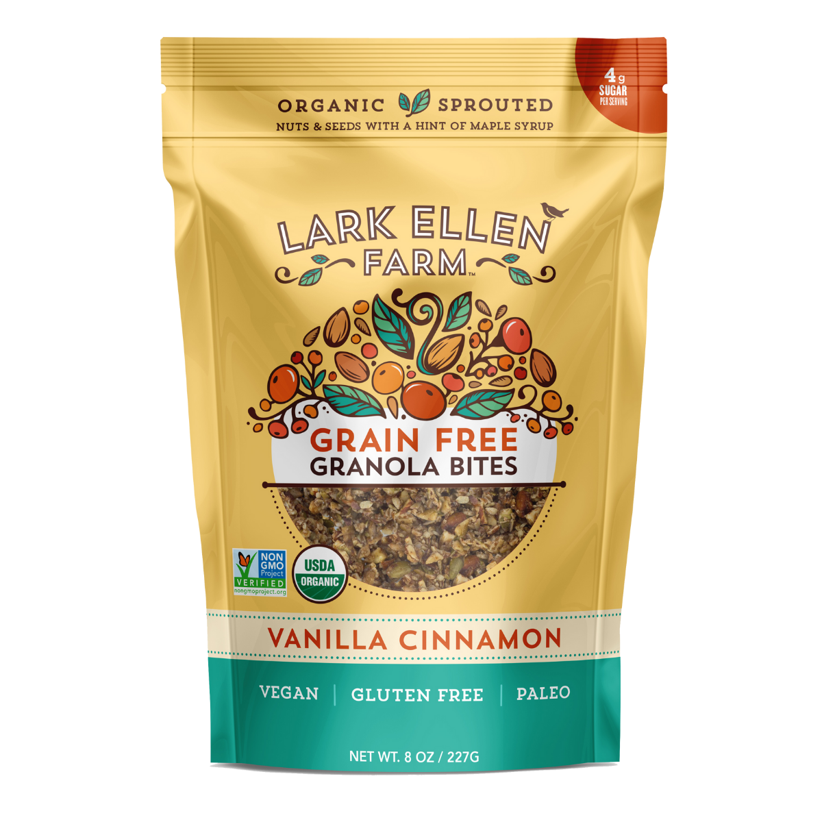 Vanilla Cinnamon Sprouted Granola Snack