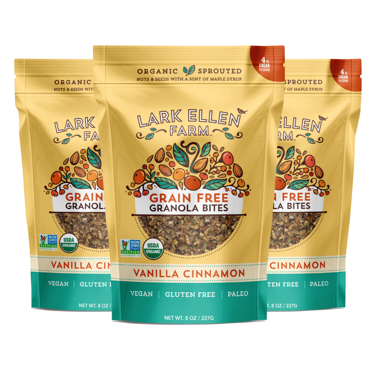 Vanilla Cinnamon Sprouted Granola Snack