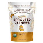 Cashews Lightly Salted. Sprouted Organic Snack