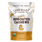 Cashews Lightly Salted. Sprouted Organic Snack
