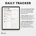 75 Day Challenge Tracker | Digital Planner for Self-Discipline, Fitness & Mental Toughness