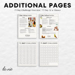 75 Day Challenge Tracker | Digital Planner for Self-Discipline, Fitness & Mental Toughness
