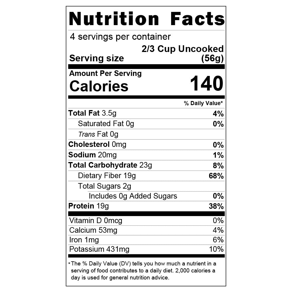 Elbow Protein Pasta - 19g Protein & 4g Net Carb, Lupin Pasta, Keto Pasta, Gluten Free, 8 oz.