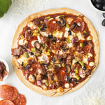 Pizza Crusts - 0g Net Carb, High in Protein, High Fiber, Non-GMO - 2 Thin Crusts Per Package